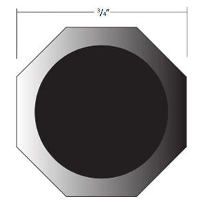 Pistol 3/4" Straight Barrel - 1.16" Square and Radius Groove Rifling