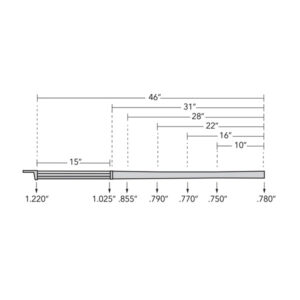 46" French Fussil, Original Profile