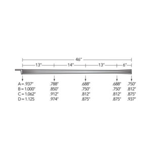 46" Golden Age/York Series - 1.48" or 1.66" Square or Radius Rifling with Flared Plug