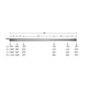 48" Golden Age/York Series - 1.48" or 1.66" Square or Radius Rifling with Flared Plug