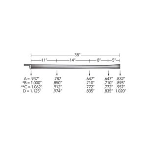 38" Transitions Series - 1.48" or 1.66" Square or Radius Rifling with Flared Plug