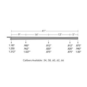 41” Early Dutch – 1.66″ Square or Radius Rifling with Flared Plug