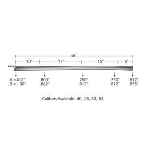 48” Southern Classic – 148" and 1.66″ Square or Radius Rifling with Flared Plug