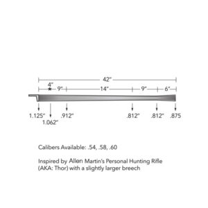 42” Thor – 1.66″ Square or Radius Rifling with Flared Plug
