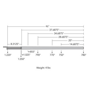 46" Modified French Fowler